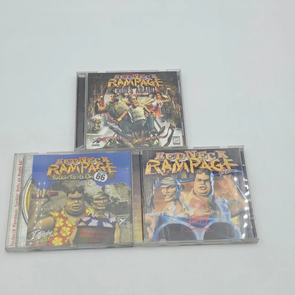 Redneck Rampage PC Game Lot Rides Again Suckin Grits on Route 66 Interplay 3 CD
